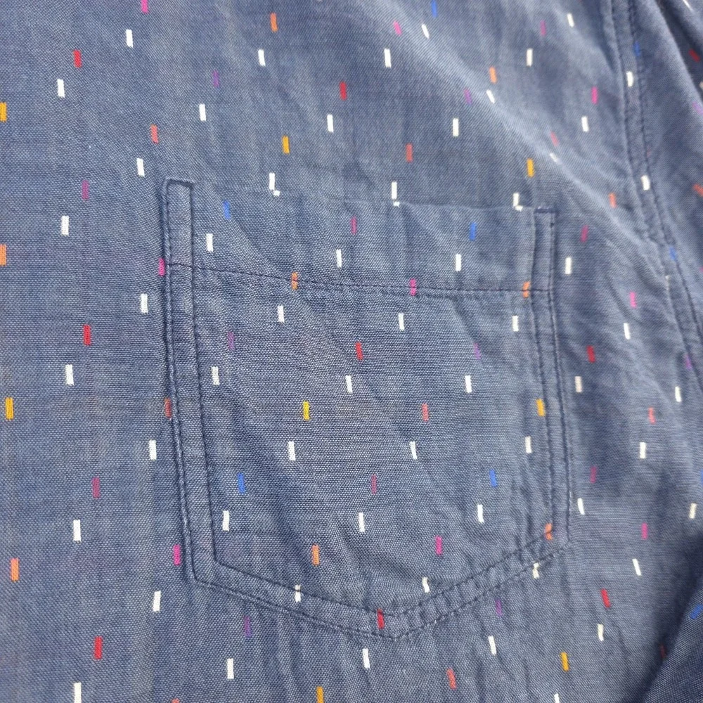 Carbon 2 Cobalt Shirt XL Long Sleeve Blue Multicolor Geometric Candy Button Down